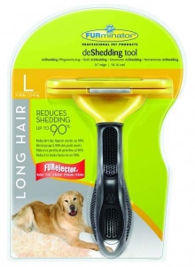 Грабли FURminator фурминатор для длинношерстных собак крупных пород 10 см Long Hair Large Dog