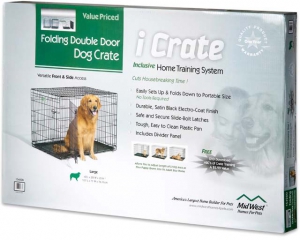 Клетка Midwest iCrate 106х71х76 см черная 2 двери