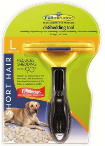 Грабли FURminator фурминатор для короткошерстных собак крупных пород 10 см Short Hair Large Dog