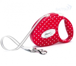 Рулетка Fashion Ladies S (до 12 кг) ремень 3м. Flexi