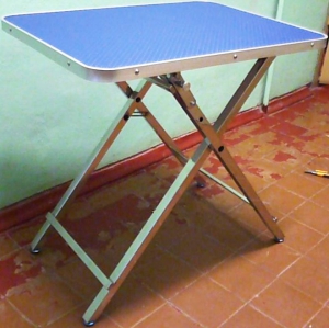 Складной стол X-shape LT-1106 68*48*(68/72/78) см 3 уровня высоты синий