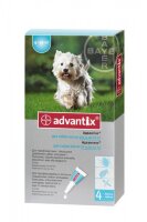 Капли от иксодовых клещей и др. насекомых Bayer Адвантикс 100 С для собак 4-10 кг (4 пипетки х 1 мл) 
