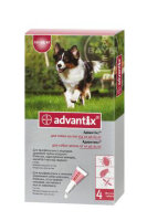 Капли от иксодовых клещей и др. насекомых Bayer Адвантикс 250 С для собак 10-25 кг (4 пипетки х 2,5 мл) 