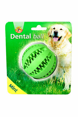Игрушка для собак «Мяч массажный» с запахом мяты для ухода за зубами, 7см. Beeztees   
