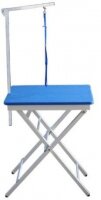 Стол для груминга X-Shape 306-P 60*45*(73/82) см 2 уровня высоты пластиковая столешница синий
