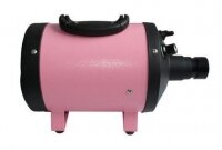 Компрессор (фен) для средних собак Chun Zhou CS-2400 с подогревом и плавной регулировкой, розовый