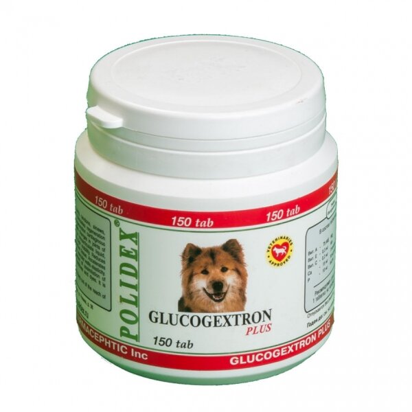 Polidex Glucogextron plus восстановление хрящевой ткани у собак 150 таб.