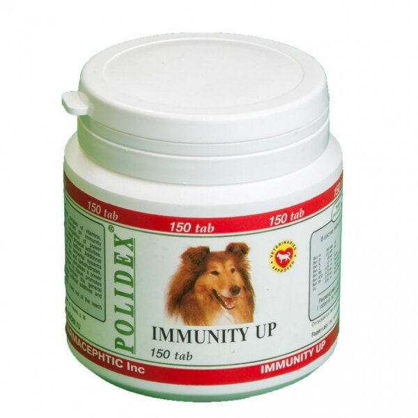 Polidex Immunity Up для собак повышает иммунитет 150 таб.