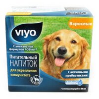 VIYO Напиток-пребиотик для укрепления иммунитета взрослых собак, 7 пакетиков по 30 мл.